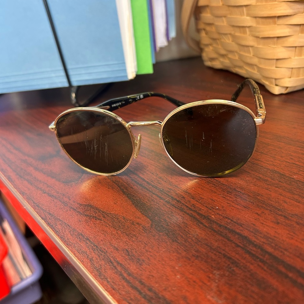 Prada Gold Frame Sunglasses